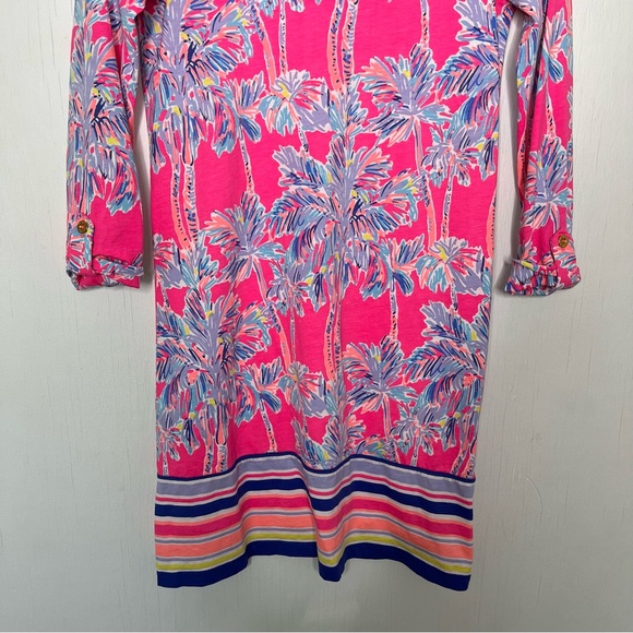 Lilly Pulitzer Linden Dress in Pink Nice Stem Size XXS - Picture 3 of 9